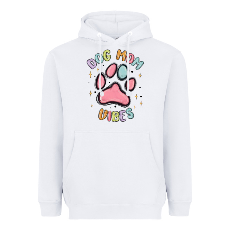 Dog Mom Vibes Heavyweight Hoodie by MaliasSmallBusiness | Teevron