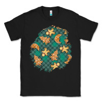 Black christmas gingerbread cookies patch Classic Tee - BundleAndBundleShop