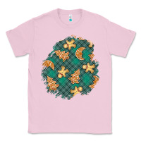Bubblegum Pink christmas gingerbread cookies patch Classic Tee - BundleAndBundleShop