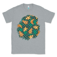 Heather Grey christmas gingerbread cookies patch Classic Tee - BundleAndBundleShop