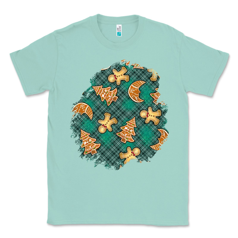 Christmas Gingerbread Cookies Patch Classic Tee by BundleAndBundleShop | Teevron