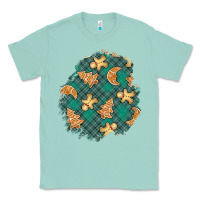 Seafoam christmas gingerbread cookies patch Classic Tee - BundleAndBundleShop