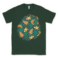 Sports Green christmas gingerbread cookies patch Classic Tee - BundleAndBundleShop