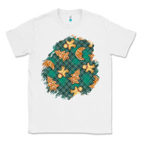 White christmas gingerbread cookies patch Classic Tee - BundleAndBundleShop