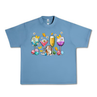 Pebble Blue Easter wine glasses Easter Day Urban Heavy Tee - Neo Western