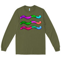 Army Green worm jelly Long Sleeve Tee - AdoDesignShop