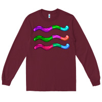 Burgundy worm jelly Long Sleeve Tee - AdoDesignShop