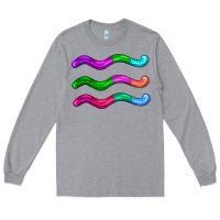 Heather Grey worm jelly Long Sleeve Tee - AdoDesignShop