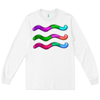 White worm jelly Long Sleeve Tee - AdoDesignShop