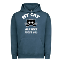 Pigment Midnight Navy My Cat Was Right About You Urban Hoodie - Bettercallsaul