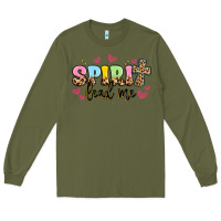 Army Green spirit lead me Long Sleeve Tee - Artiststas
