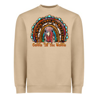 Mushroom gobble till you wobble thanksgiving rainbow Heavyweight Sweatshirt - RanaPortraitStore