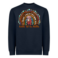 Gobble Till You Wobble Thanksgiving Rainbow Heavyweight Sweatshirt | Teevron