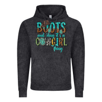 Vintage Black boots and bling its a cowgirl thing Vintage Hoodie - texasbilliewilder