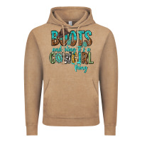 Vintage Coffee boots and bling its a cowgirl thing Vintage Hoodie - texasbilliewilder