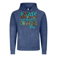 Vintage Denim boots and bling its a cowgirl thing Vintage Hoodie - texasbilliewilder