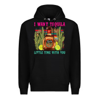 Black i want tequila little time with you Premium Hoodie - LillyAllenDesigns
