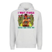 Dove Grey i want tequila little time with you Premium Hoodie - LillyAllenDesigns