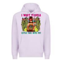 Lilac i want tequila little time with you Premium Hoodie - LillyAllenDesigns