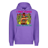 Purple i want tequila little time with you Premium Hoodie - LillyAllenDesigns