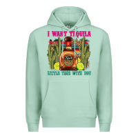 Seafoam i want tequila little time with you Premium Hoodie - LillyAllenDesigns
