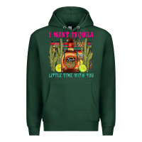 Sports Green i want tequila little time with you Premium Hoodie - LillyAllenDesigns
