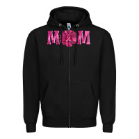 Black breast cancer mom sunflower Zipper Hoodie - AdoDesignShop