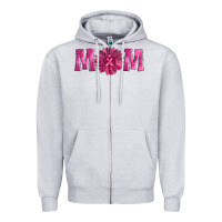 Heather Grey breast cancer mom sunflower Zipper Hoodie - AdoDesignShop