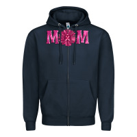 Navy breast cancer mom sunflower Zipper Hoodie - AdoDesignShop