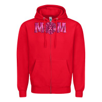 Red breast cancer mom sunflower Zipper Hoodie - AdoDesignShop