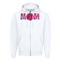 White breast cancer mom sunflower Zipper Hoodie - AdoDesignShop