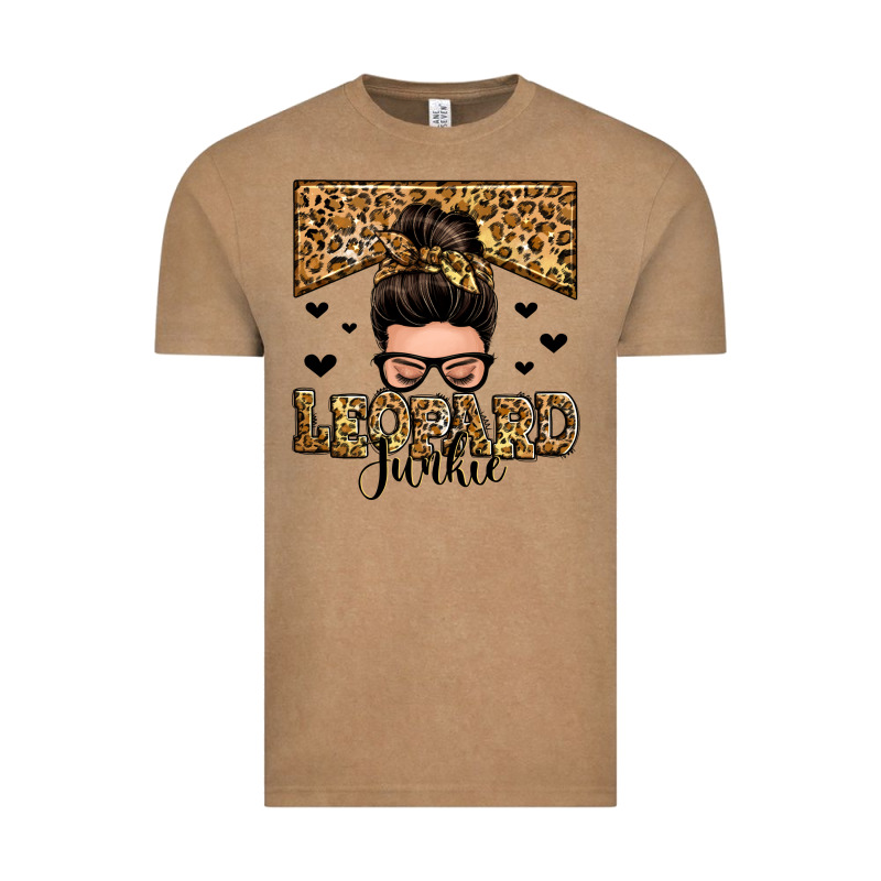 Leopard Junkie Messy Bun Vintage Tee by Zillion Design Studio | Teevron