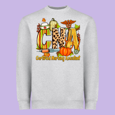 Fall Cna Certified Nursing Assistant Heavyweight Sweatshirt Designed By Zillion Design Studio