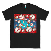 Black baseball paisley and jean pattern Classic Tee - JahusDesignShop