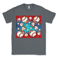 Baseball Paisley And Jean Pattern Classic Tee | Teevron