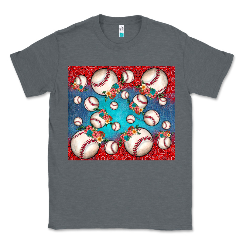 Baseball Paisley And Jean Pattern Classic Tee by JahusDesignShop | Teevron