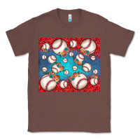 Chestnut baseball paisley and jean pattern Classic Tee - JahusDesignShop