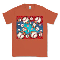 Copper baseball paisley and jean pattern Classic Tee - JahusDesignShop
