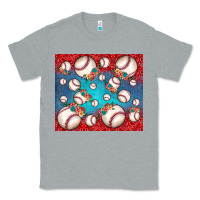 Heather Grey baseball paisley and jean pattern Classic Tee - JahusDesignShop