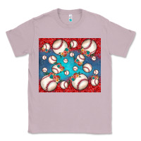 Lilac baseball paisley and jean pattern Classic Tee - JahusDesignShop