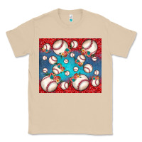 Mushroom baseball paisley and jean pattern Classic Tee - JahusDesignShop
