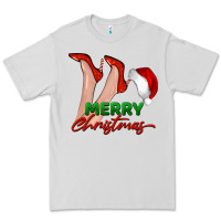 Dove Grey merry Christmas heels Premium Tee - BarkalooDesign