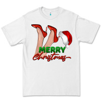 White merry Christmas heels Premium Tee - BarkalooDesign