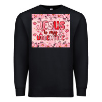 Black jesus is my valentine Premium Sweatshirt - MaliasSmallBusiness