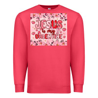 Cardinal jesus is my valentine Premium Sweatshirt - MaliasSmallBusiness
