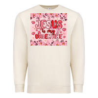 Sandshell jesus is my valentine Premium Sweatshirt - MaliasSmallBusiness