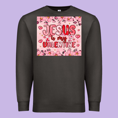 Jesus Is My Valentine Premium Sweatshirt Designed By Maliassmallbusiness