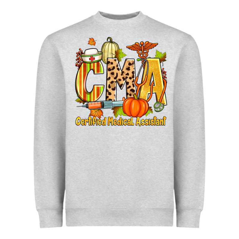 Fall Cma Certified Medical Assistant Heavyweight Sweatshirt by Zillion Design Studio | Teevron