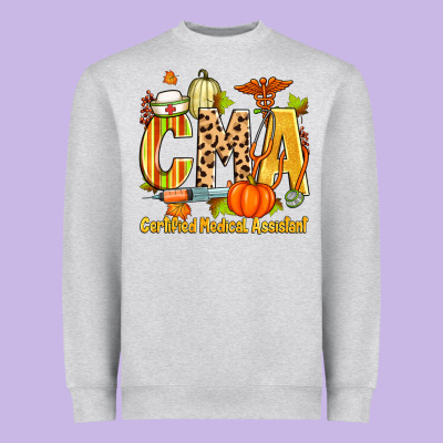 Fall Cma Certified Medical Assistant Heavyweight Sweatshirt Designed By Zillion Design Studio