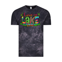 Cloud Black living on lake time Vintage Tee - Zillion Design Studio